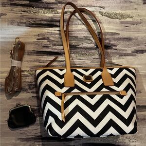 Dooney & Bourke Chevron Small Tote